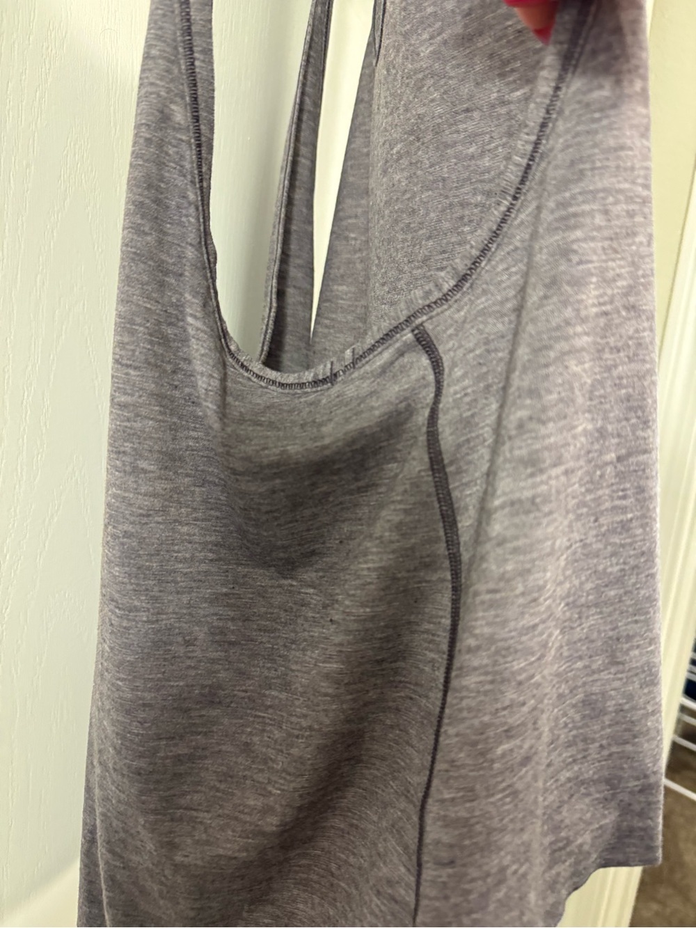 Lululemon Athletica Heathered Purple High-Low Tank - Picture 3 of 7